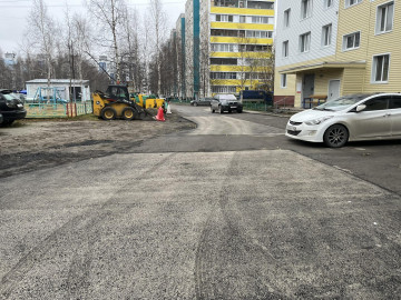 Успели до снега произвести ремонт дороги ул.Мира 81